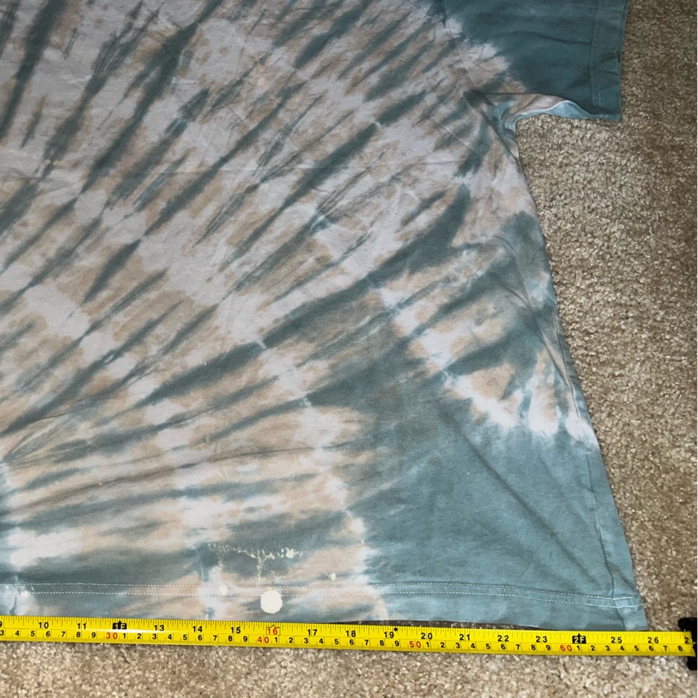PINK Victoria's Secret Blue and Cream Tie-Dye Tee - Picture 2 of 5